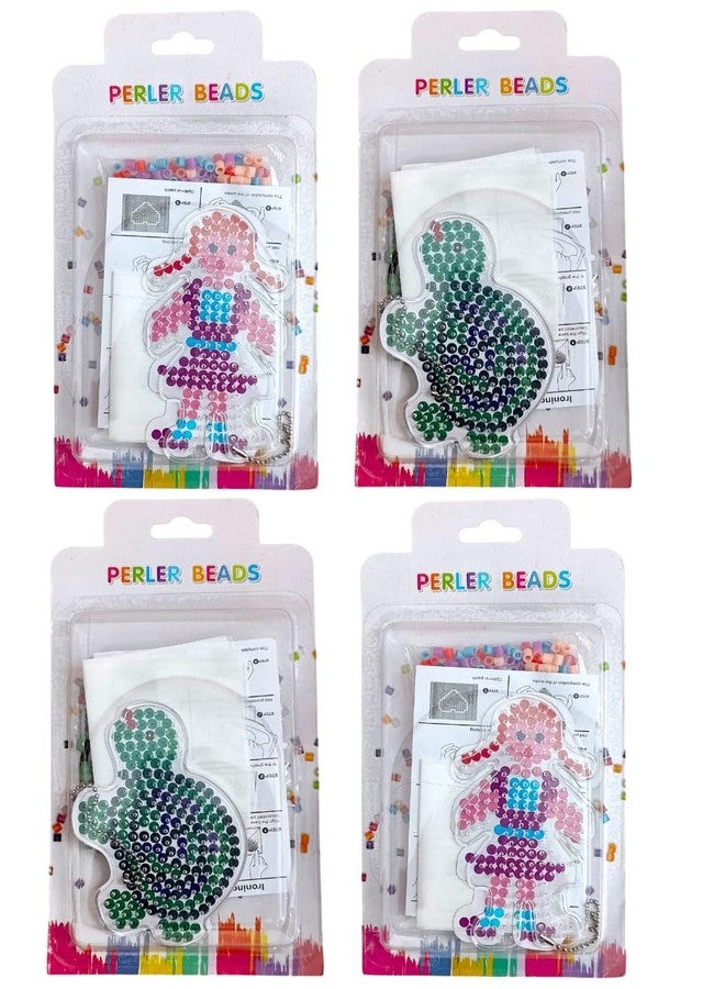 Tera13 TERA 13 Colored Beads for Kids, DIY Craft Making Kit, Multicolor Beads Arts and Crafts Set for Kids, Birthday Return Gifts for Girls, Art and Craft Kit, Cartoon Beads Kit (Multi 4pcs) - Image 1